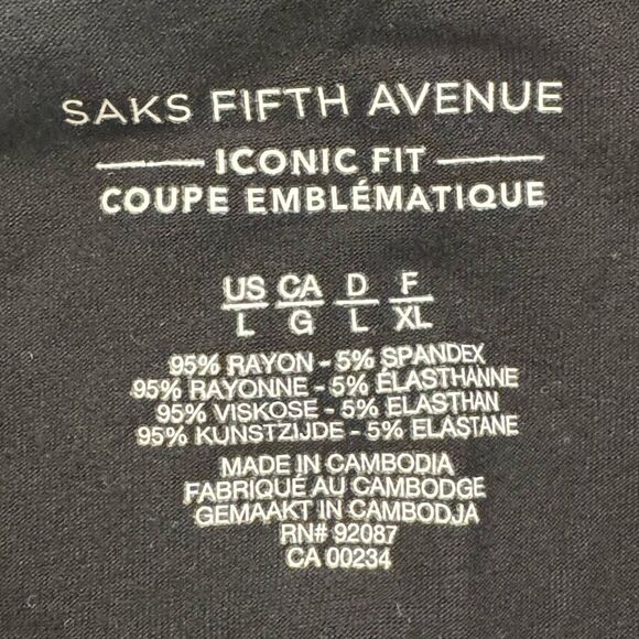 SAKS 5th Avenue black shirt tunic - Picture 4 of 4